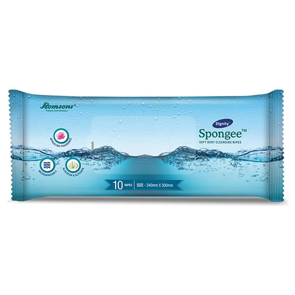 Dignity Spongee Body Wipes (240x300) Pack Of 10 - Image 4