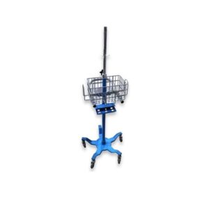 DinaMap Patient Monitoring Roll Stand (Blue)