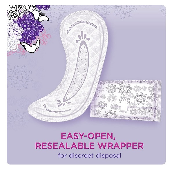 Discreet, Incontinence Liners, Very Light, Long Length, 44 Count - Image 8