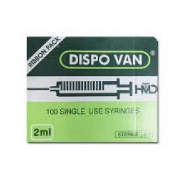 Dispovan Syringe 2ml-24 Gx 1