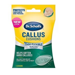 Dr. Scholl’s Duragel Callus Cushions 5 Count, 3 Pack for Foot Pain Relief