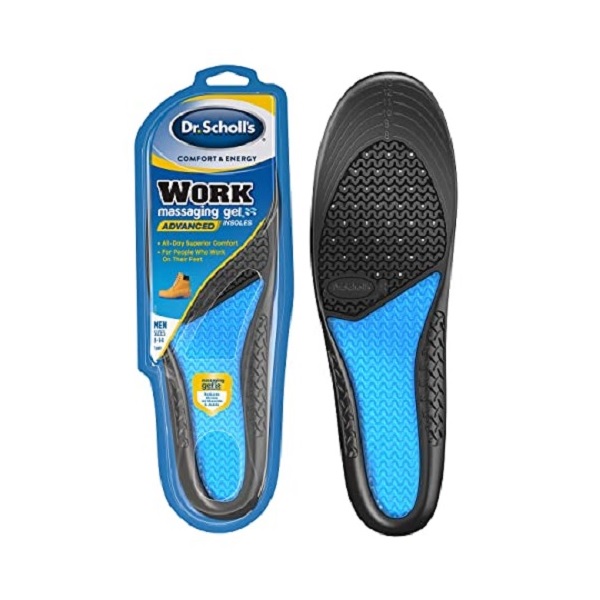 Dr. Scholl's men's work insoles for comfort and energy, size 8-14