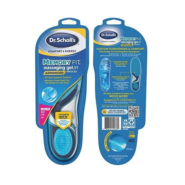 Dr. Scholl's Comfort and Energy Memory Fit Insoles for women size 6-10