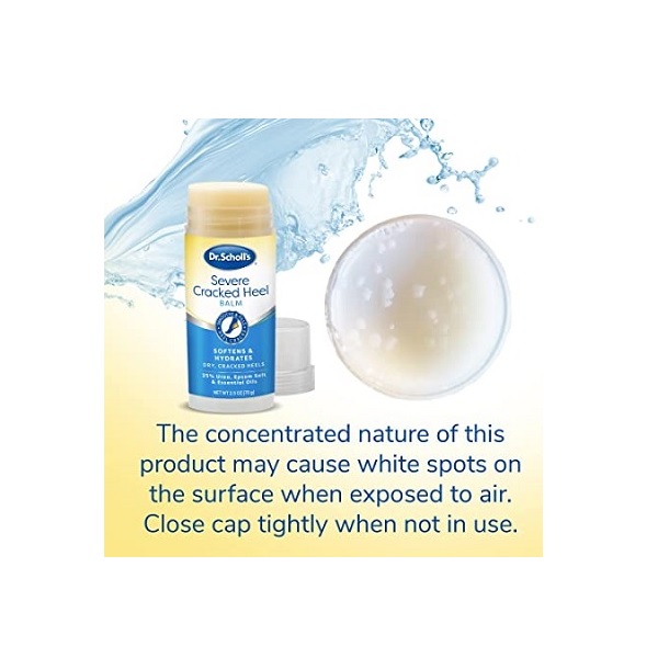 Dr. Scholl's Cracked Heel Repair Balm 2.5oz, with 25% Urea for Dry Cracked Feet, Heals and Moisturizes for Healthy Feet - Image 6