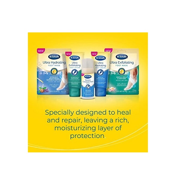 Dr. Scholl's Cracked Heel Repair Balm 2.5oz, with 25% Urea for Dry Cracked Feet, Heals and Moisturizes for Healthy Feet - Image 7