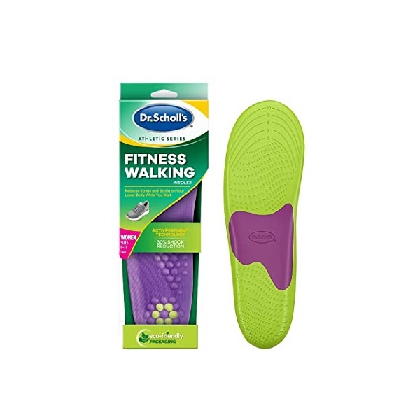 Dr. Scholl's Fitness Walking Insoles Green Purple