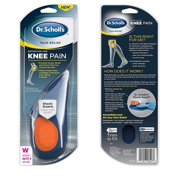 Dr. Scholl's Knee Pain Relief Orthotics Immediate and All-Day Knee Pain Relief Including Pain from Osteoarthritis and Runner’s Knee (for Women's 5.5-9, Also Available for Men's 8-14) - Image 2