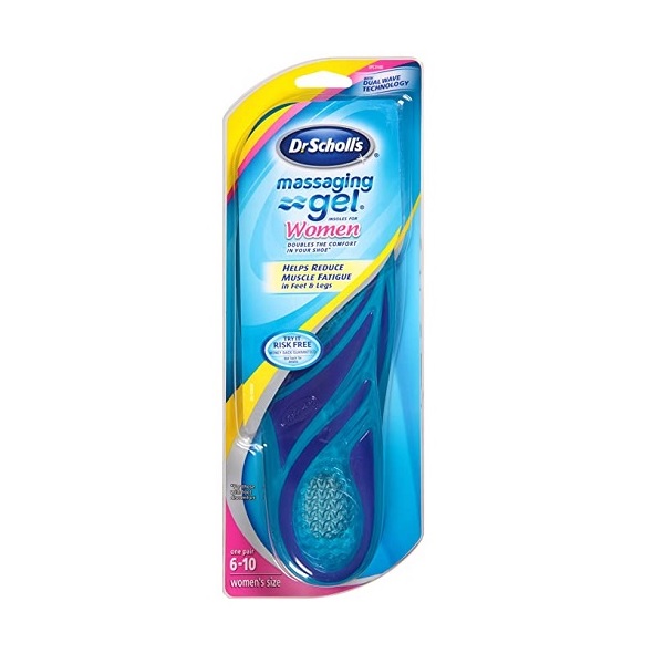 Dr. Scholl's Massaging Gel Insoles, Women's 6-10, 1 pair (Pack of 2)