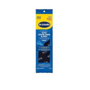 Dr. Scholl’s ODOR-FIGHTING Odor-X Insoles (1 Pair, Pack of 2) All-Day Odor Protection and Sweat Absorption