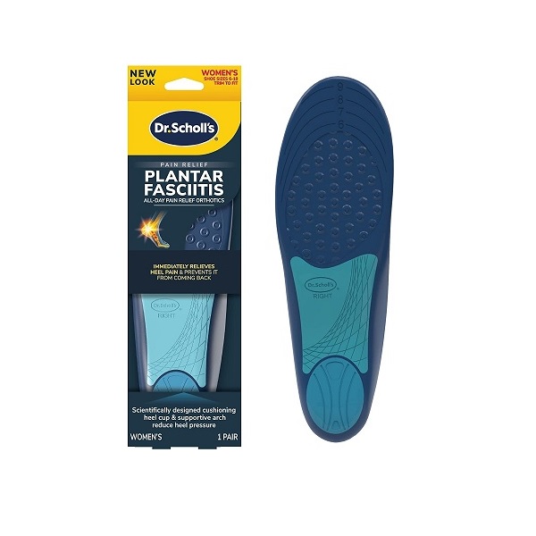 Dr. Scholl’s Pain Relief Orthotics for Plantar Fasciitis for Women, size 6-10 shoe inserts