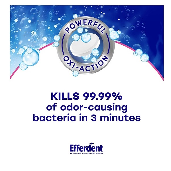 Efferdent Original Anti-Bacterial Denture Cleanser Tablets, 102 Count - Image 3