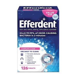 Efferdent Original Anti-Bacterial Denture Cleanser (Tablets, 126 Count)