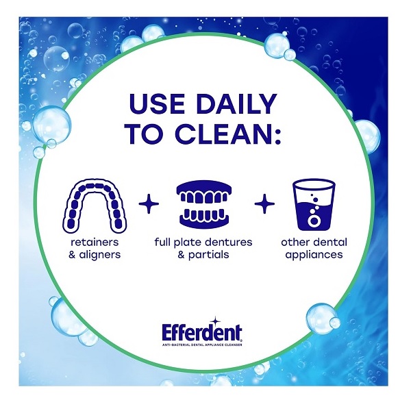 Efferdent Plus Mint Denture Cleanser Tablets 90 ea - Image 4