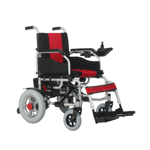 Electric folding wheelchair