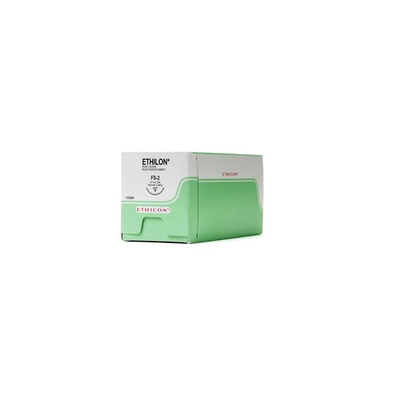 Ethilon Sutures USP 10-0, 3/8 Circle Spatulated Micropoint Double NW3719