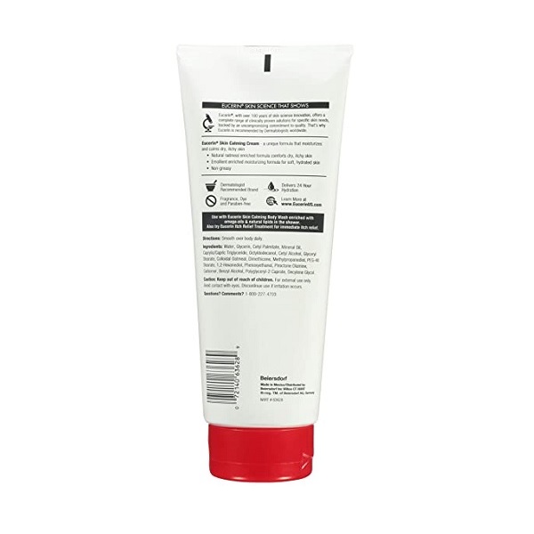 Eucerin Skin Calming Daily Moisturizing Creme, 14 Ounce Tube - Image 3