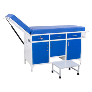 Examination Couch with Gas Spring Operated Backrest