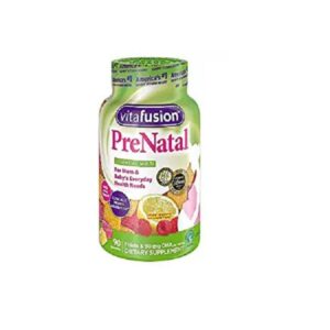 Vitafusion Prenatal gummy vitamins with DHA and folic acid for expecting mothers