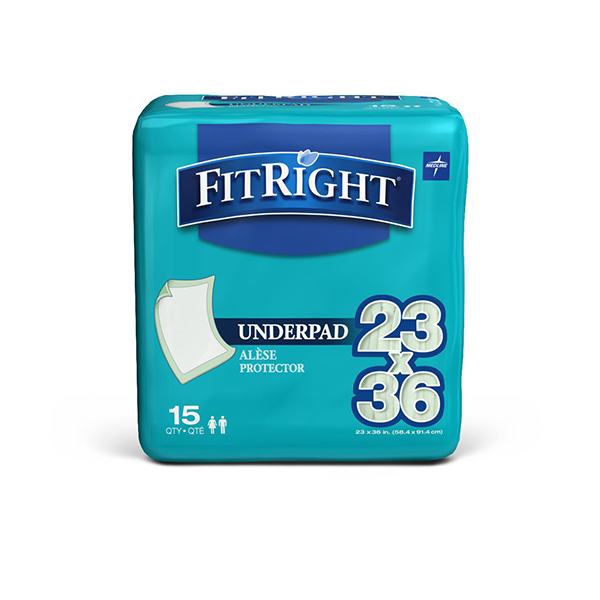 FitRight Underpads, 23" x 36"