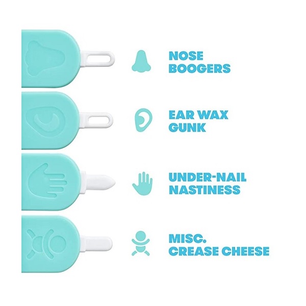 FridaBaby 3-in-1 Nose, Nail + Ear Picker by Frida Baby the Makers of NoseFrida the SnotSucker, Safely Clean Baby's Boogers, Ear Wax & More - Image 3