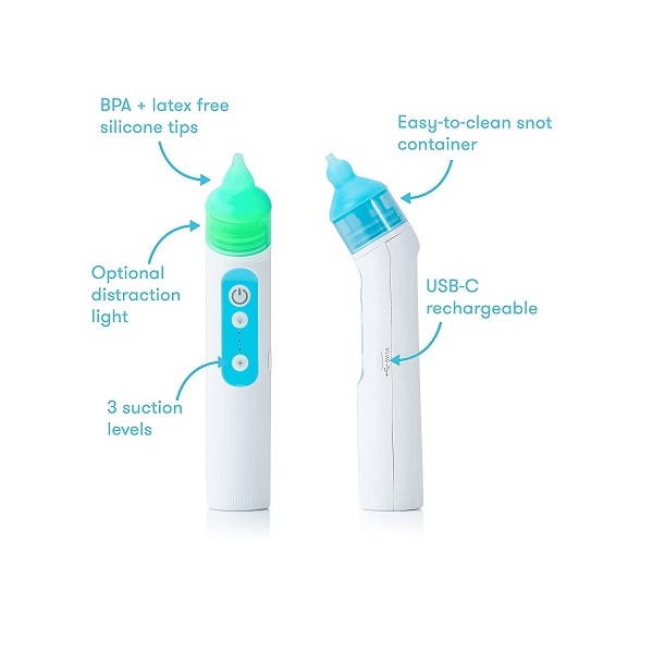 FridaBaby Electric NoseFrida | USB Rechargeable Nasal Aspirator with Different Levels of Suction by Frida Baby - Image 2