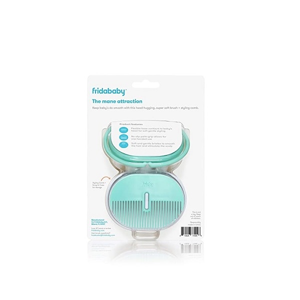 FridaBaby Infant Head-Hugging Hairbrush + Styling Comb Set, from The Makers of NoseFrida - Image 6