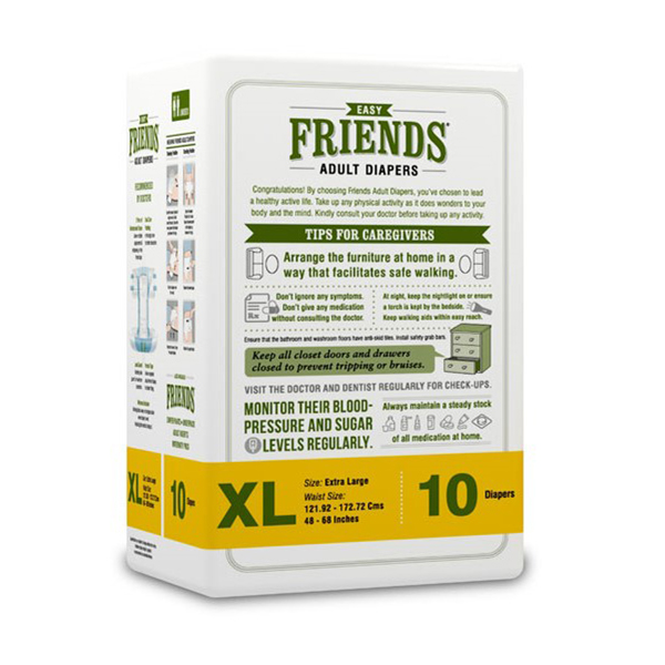 Friends Easy Adult Diapers – Extra Large - Image 2