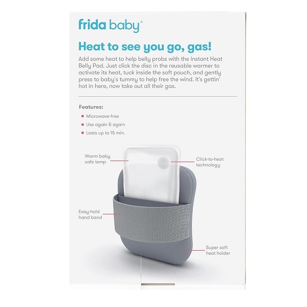 Gas + Colic Heating Pad for Natural Belly Relief by Frida Baby | Gentle Heat to Relax + Soothe Bellies | Instant Tummy Warmer | Soothe Colic Discomfort - Image 6