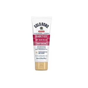 Gold Bond Diabetic Skin Relief Foot Cream 3.4 Oz for dry cracked feet and diabetic skin care