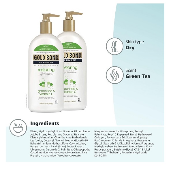 Gold Bond Ultimate Restoring Lotion, With Coq10, 13-Ounce Bottle - Image 5