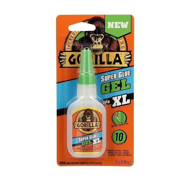 Gorilla 102433 XL Super Glue Gel, 1-Pack, Clear