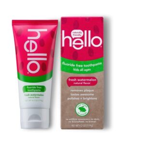 Hello Kids Fluoride-Free Toothpaste Watermelon 4.2 oz