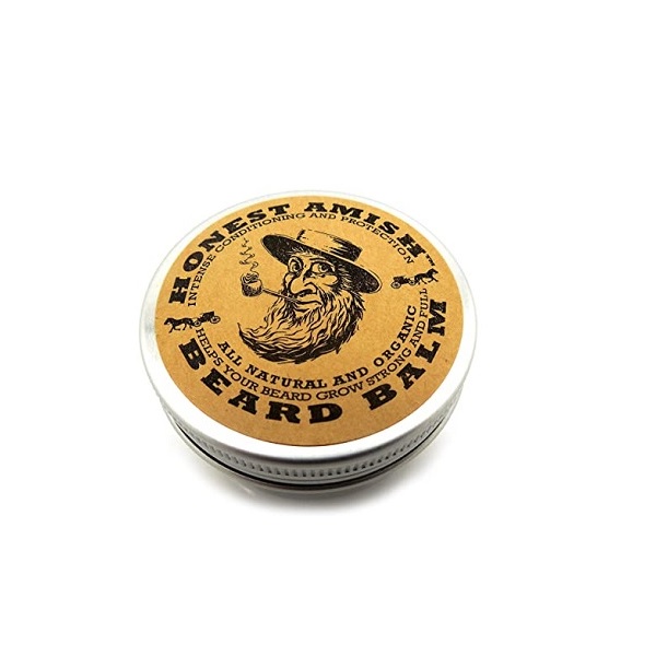Honest Amish all natural beard balm 59g leave-in conditioner for soft and healthy beards