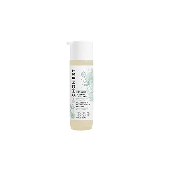Honest Purely Simple Hypoallergenic Shampoo and Body Wash for Sensitive Skin, Fragrance Free, 10 Fluid Ounce