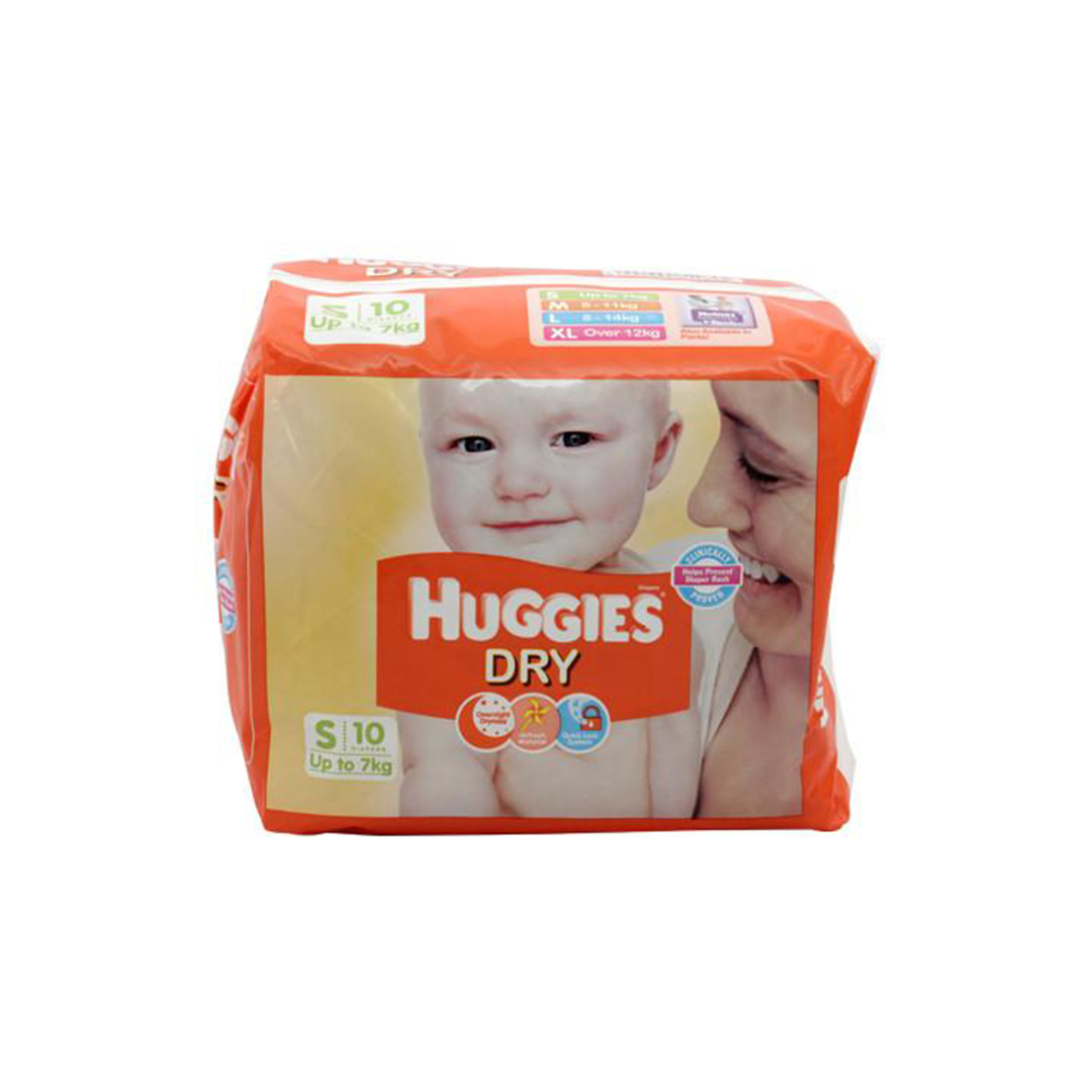Huggies new dry small diapers 10s