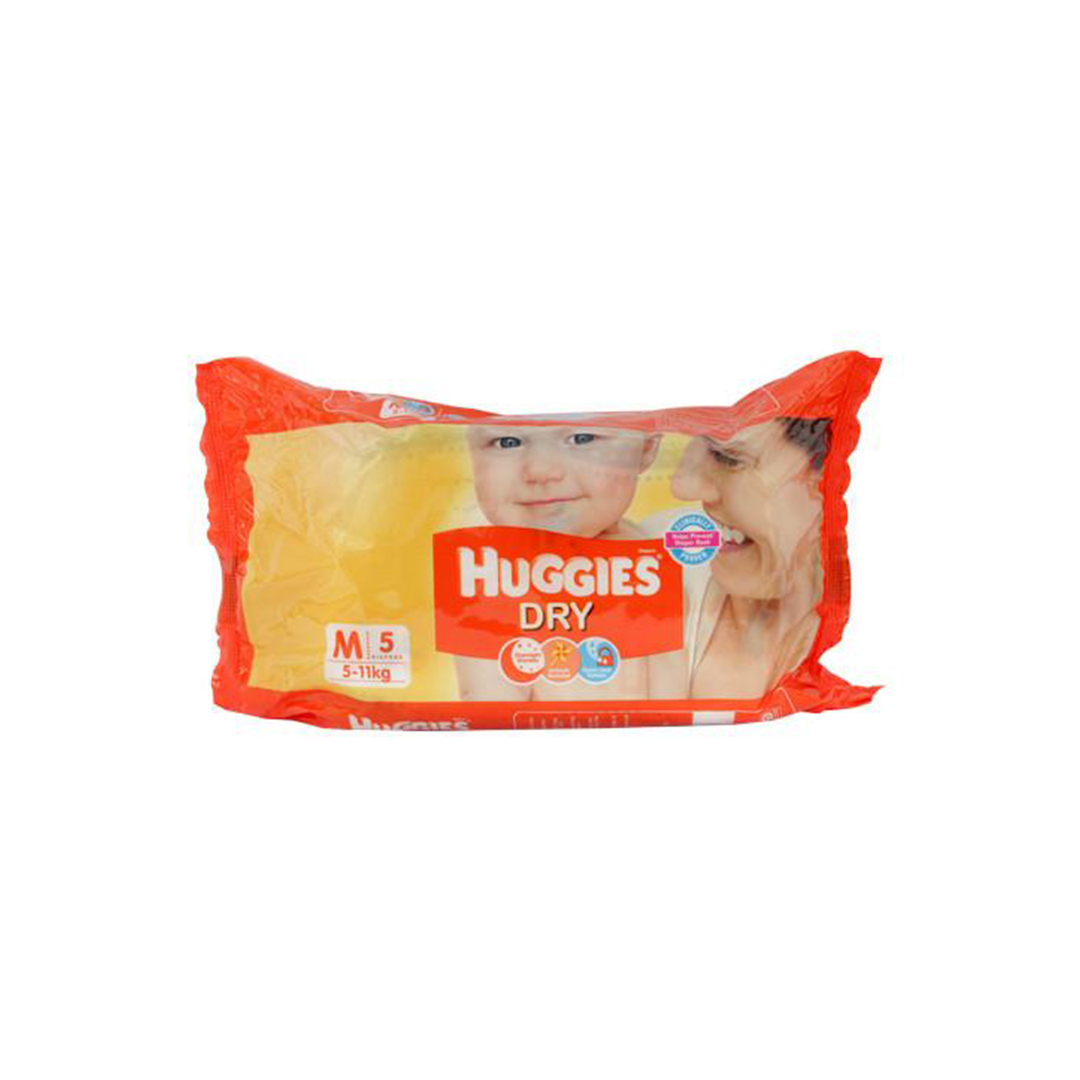 Huggies total protection medium 5s diapers