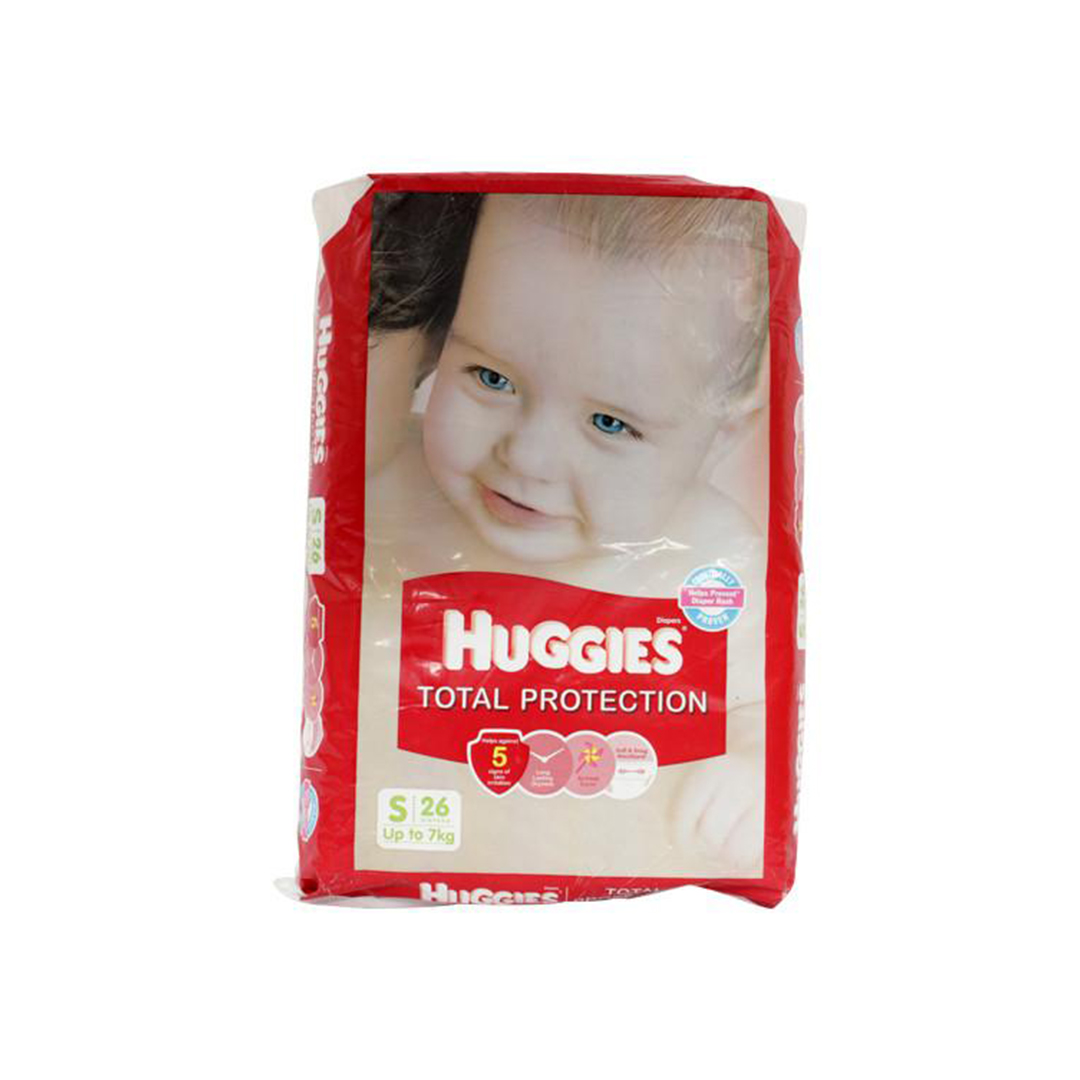 Huggies total protection small 26s diapers