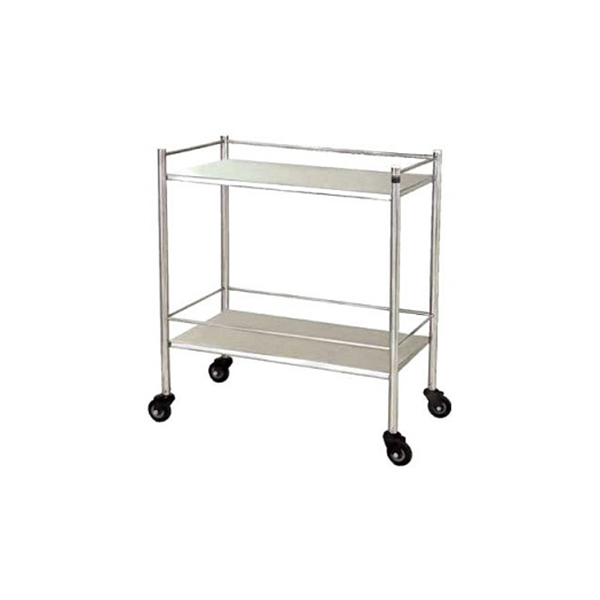 Instrument Trolley - S.S - 2 shelves - 24 x 18 x 35