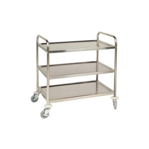 Instrument Trolley – S.S – 3 shelves – 27 x 18 x 35