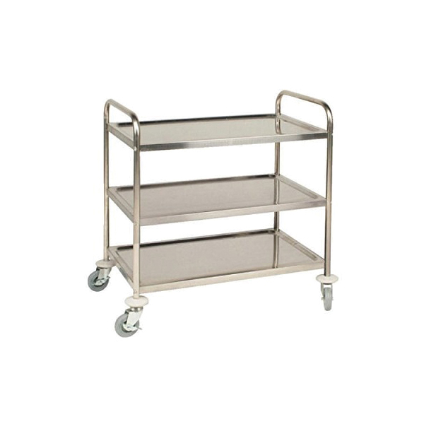 Instrument Trolley – S.S – 3 shelves – 27 x 18 x 35