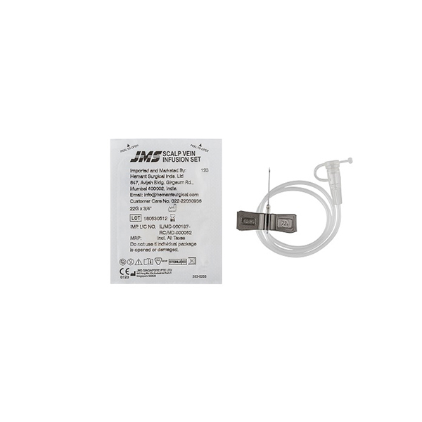 JMS Scalp Vein Set (21G to 26G) - Image 2