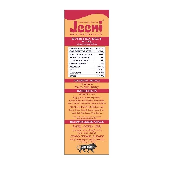 Jeeni Millet Traditional Mix Adult - Image 3