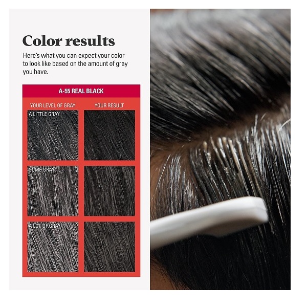 Just for Men Autostop Hair Color, 67.9g - Real Black - Image 3