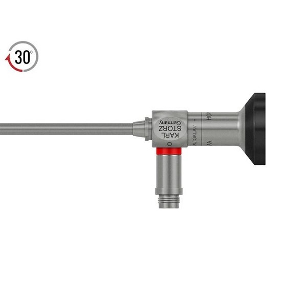 Karl Storz 4.0 mm 30º Hopkins II Autoclavable Hysteroscope, 30 cm, Red