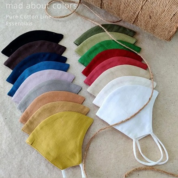 kavach two layered multicolor plain fabric masks