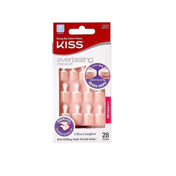 Kiss Products Everlasting French Petite Nail Kit, Clear Pink, 0.07Pound - Image 2