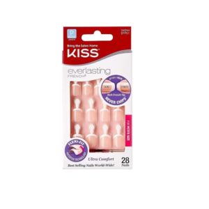 Kiss Products Everlasting French Petite Nail Kit, Clear Pink, 0.07Pound