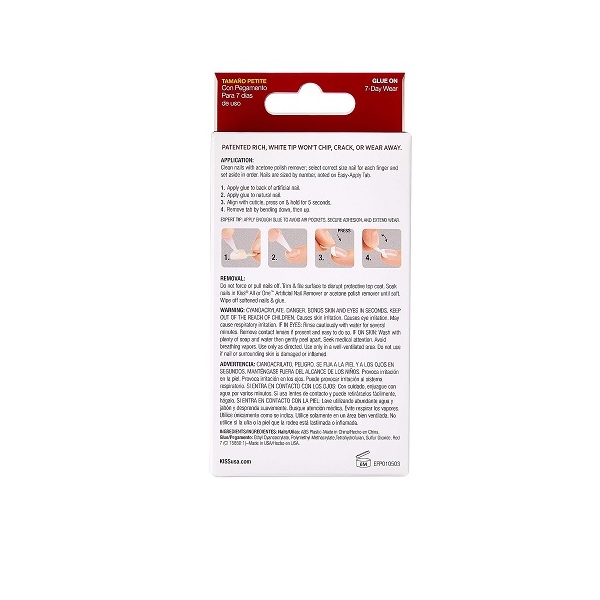 Kiss Products Everlasting French Petite Nail Kit, Clear Pink, 0.07Pound - Image 5
