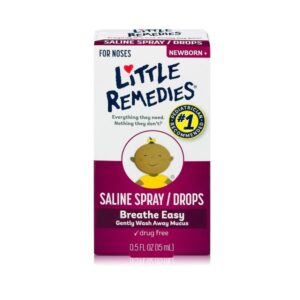 Little Remedies Saline Spray/Drops for Noses, 0.5 fl oz