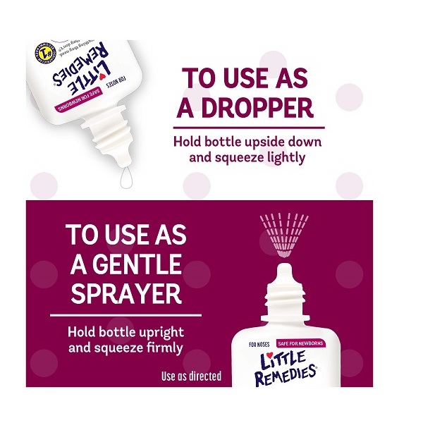 Little Remedies Saline Spray/Drops for Noses, 0.5 fl oz - Image 5